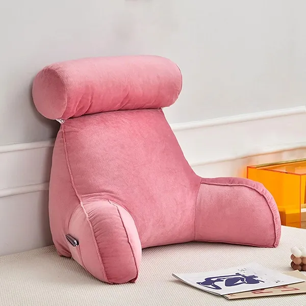 backrest pillow, back support pillow, back cushion, reading cushion, lumbar support cushion, memory foam reading pillow