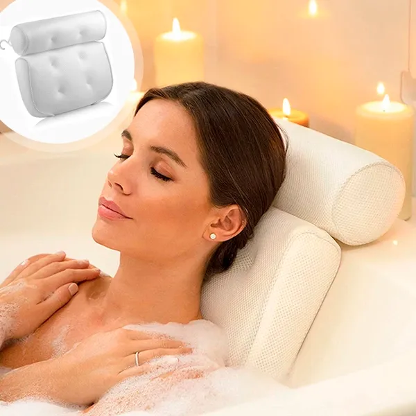 spa pillow, bath head rest, bath tub pillow