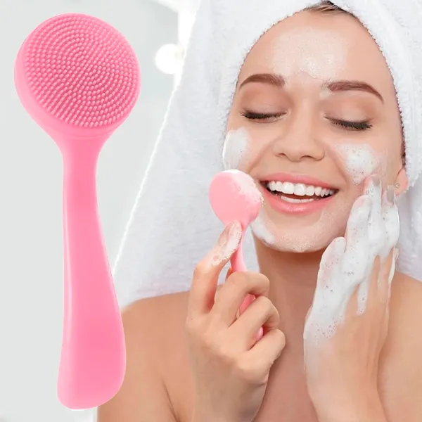 face brush, silicone face cleaning brush