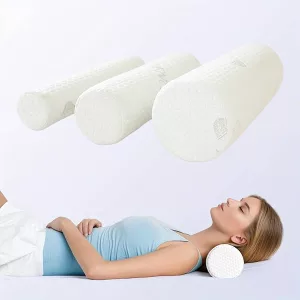 memory foam pillow, roll pillow, cylindrical pillow, round neck pillow